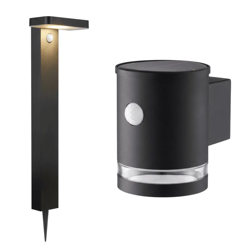 Iluminación exterior solar con sensor