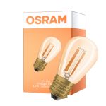 Osram Vintage 1906 LED E27 Edison Con Filamento Oro 4.8W 360lm - 822 Luz Muy Cálida | Regulable - Reemplazo 40W
