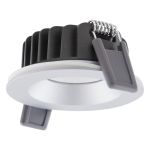 Ledvance Foco LED Air Fix Aluminium Plata 6W 510lm 36D - 930 Luz Cálida | Recorte 68mm - IP65 - Mejor reproducción de color - Regulable