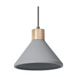 Ledvance Decor Hormigón/Acero/Madera Colgante De Luz 220 Oscuro Gris | Apta para E27