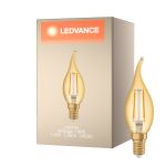 Ledvance Vintage 1906 LED E14 Vela Oro 1.5W 120lm - 824 Luz muy Cálida | Reemplazo 15W