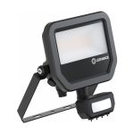 Ledvance Proyector LED Aluminium Negro 17W 2400lm 100D - 840 Blanco Frio | IP65 - Sensor De Movimiento Y Luz - Simétrico