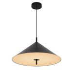 D'Lite Colgante De Luz Crochte Metal Y Plástico Mate Negro | Apta Para 3x E27