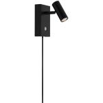 Nordlux Luz de pared Omari 3.2W 827 320lm 41D Negro - Metal | Luz muy Cálida