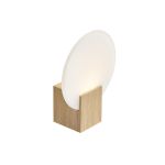 Nordlux Hester Luz De Pared Vidrio Madera - 9.5W 900lm - 930 Luz Cálida | IP44 - Mejor Reproducción De Color - 3 Pasos Regulable