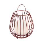 Nordlux Lámpara De Mesa Jim To-Go Portable Batería Rojo 3W 300lm - 827 Luz Muy Cálida | 3 Pasos Regulable 