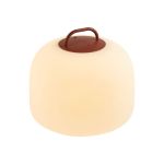 Nordlux Lámpara De Mesa Kettle To-Go Portable Batería Rojo 6.8W 450lm - 827 Luz Muy Cálida | 3 Pasos Regulable 