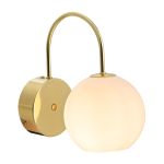Nordlux Franca Luz De Pared Metal y Vidrio Latón | Apta para E14