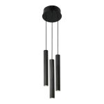 Nordlux Vico Colgante De Luz Metal Negro | Apta para 3x GU10