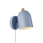 Nordlux Gaston Luz De Pared Metal y Madera Azul | Apta para E27