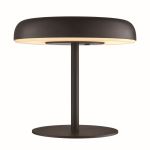 Nordlux Lámpara De Mesa Solar Elmer Batería Negro 2W 100lm - 830 Luz Cálida | 3 Pasos Regulable 