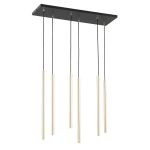 Emibig Colgante De Luz Selter Acero Negro | Apta para 6x G9 - Max 8W