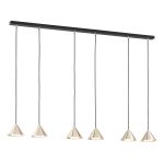 Emibig Colgante De Luz Elit Acero Negro | Apta para 6x GX53 - Max 12W