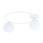 Emibig Luz de techo Sopra Acero Blanco | Apta para 2x E14 - Max 10W