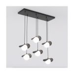 Emibig Colgante De Luz Ritual Acero Negro | Apta para 6x G9 - Max 8W