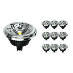 Multipack 10x Noxion Lucent Foco LED GU10 AR111 15W 850lm 40D - 927 Luz Muy Cálida | Mejor Reproducción De Color - Regulable - Reemplazo 75W