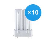 Multipack 10x Osram Dulux F 24W 830 | Luz Cálida - 4-Pines