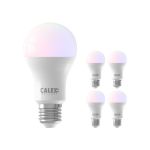 Multipack 5x Calex Smart Tuya Wifi E27 Pera 8.5W 806lm - 822-840 Ajustable Blanco | RGBW - Regulable - Reemplazo 60W