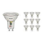 Multipack 10x Noxion Foco LED GU10 PAR16 4.8W 450lm 36D - 827 Luz Muy Cálida | Reemplazo 65W