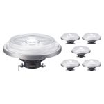 Multipack 6x Philips MASTER LED Foco G53 AR111 10.8W 600lm 24D - 927 Luz muy Cálida | Mejor reproducción de color - Regulable - Reemplazo 50W
