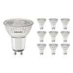 Multipack 10x Noxion PerfectColor Foco LED GU10 PAR16 4W 345lm 60D - 927 Luz muy Cálida | Mejor reproducción de color - Regulable - Reemplazo 50W