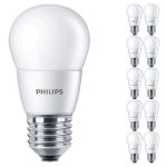 Multipack 10x Philips Corepro LED Lustre E27 Esférica Mate 7W 806lm - 827 Luz muy Cálida | Reemplazo 60W