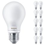 Multipack 10x Philips Corepro LED Bulbo E27 Pera Mate 7W 806lm - 827 Luz muy Cálida | Reemplazo 60W