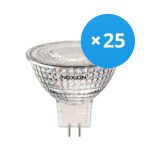 Multipack 25x Noxion Foco LED GU5.3 MR16 4.4W 345lm 12V 36D - 827 Luz muy Cálida | Regulable - Reemplazo 35W