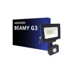 Noxion Proyector LED Beamy G3.1 Negro 20W 2200lm 100D - 830 Luz Cálida | IP44 - Sensor de Movimiento y Luz - Simétrico 