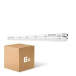 Multipack 6x Ledvance Pantalla LED Estanca Prueba De Vapor 46W 6400lm - 865 Luz De Día | 150cm