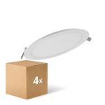 Multipack 4x Ledvance Downlight LED Slim Esférica DN210 18W 1530lm 120D - 830 Luz Cálida | 225mm
