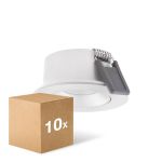 Multipack 10x Ledvance Foco LED Air Adjust Aluminium Blanco 4W 320lm 36D - 930 Luz Cálida | Recorte 68mm - IP23 - Mejor reproducción de color - Regulable