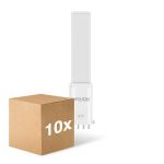 Multipack 10x Noxion Lucent PL-S LED  4.3W - 830 Luz Cálida | 4-Pines - Reemplazo 9W
