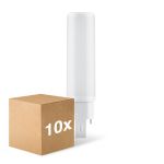 Multipack 10x Ledvance Dulux-D LED 7W - 840 Blanco Frio | 4-Pines - Reemplazo 18W