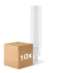 Multipack 10x Ledvance Dulux-D LED 10W - 830 Luz Cálida | 4-Pines - Reemplazo 26W