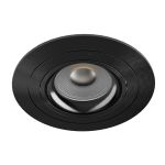 Noxion Empotrado Foco Logic MR16 Ajustable Brillante Negro | 92mm - Recorte 80mm - IP20 - Incl. GU10 Casquillo