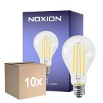 Multipack 10x Noxion Lucent con Filamento LED E27 Pera con Filamento Clara 10.5W 1521lm - 827 Luz muy Cálida | Reemplazo 100W