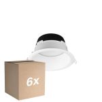 Multipack 6x Noxion Downlight LED Hera Profundo Empotrado Blanco 21W 2400lm 100D - 827-830-840 CCT | 226mm - Recorte 200mm