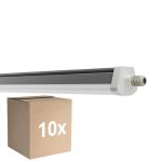 Multipack 10x Ledvance Impermeable Pantalla Prueba De Vapor FLEX Cableado De Paso 34W 5600lm - 840 Blanco Frio | 120cm - Reemplazo 2x36W