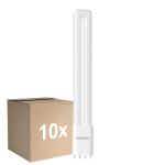 Multipack 10x Noxion Lucent PL-L LED 11.9W 1500lm - 840 Blanco Frio | 4-Pines - Reemplazo 24W