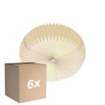 Multipack 6x Nordlux Belloy Pared y Luz de techo 40 Papel/Acero Blanco | Apta para 1x E27