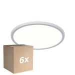 Multipack 6x Nordlux LED Luz de techo Oja 29 Blanco 15W 1700lm - 830-840 CCT | IP54 - Regulable