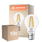 Multipack 10x Ledvance Classic LED B22 Pera Con Filamento Clara 5.9W 806lm - 827 Luz Muy Cálida | Reemplazo 60W