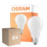Multipack 6x Osram LED Lamps E27 Pera Con Filamento Mate 11.6W 2452lm - 827 Luz Muy Cálida | Reemplazo 150W