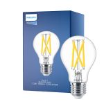 Philips Master LED E27 Pera Con Filamento Clara 7.2W 1055lm - 922-927 Dim To Warm | Mejor Reproducción De Color - Regulable - Reemplazo 75W