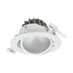 Philips Foco LED Greenspace Accent Cardanic Aluminium Blanco 31W 3900lm 36D - 930 Luz Cálida | 163mm - IP20 - Mejor Reproducción De Color - Dali Regulable