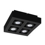 Eglo Techo Foco Mendoza Acero Negro 18.8W 1380lm - 830 Luz Cálida | Regulable - Apta para GU10