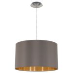 Eglo Colgante De Luz Maserlo Acero Níquel Satinado | Apta para E27