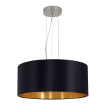 Eglo Colgante De Luz Maserlo Acero Níquel Satinado | Apta para 3x E27