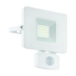 Eglo Luz De Pared Faedo 3 Aluminium Blanco 21W 2300lm - 850 Blanco Frio | IP44 - Sensor De Movimiento
